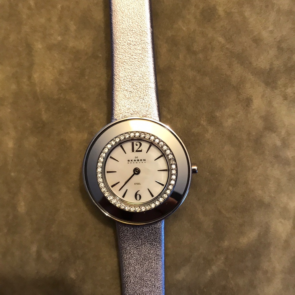 Skagen Watch on Leather Band